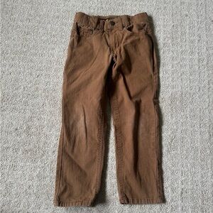 REALTREE boys khaki brown canvas outdoor pants size 5 6 years
